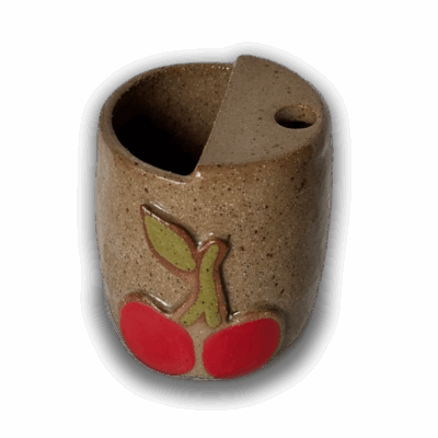 Strawberry & Cherry Take away Coffee Mug by Handy Andie